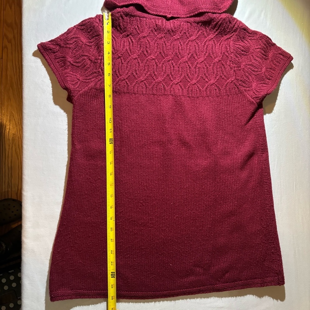 Y2K Design History Deep Red Cowl Neck Sweater - Picture 4 of 7